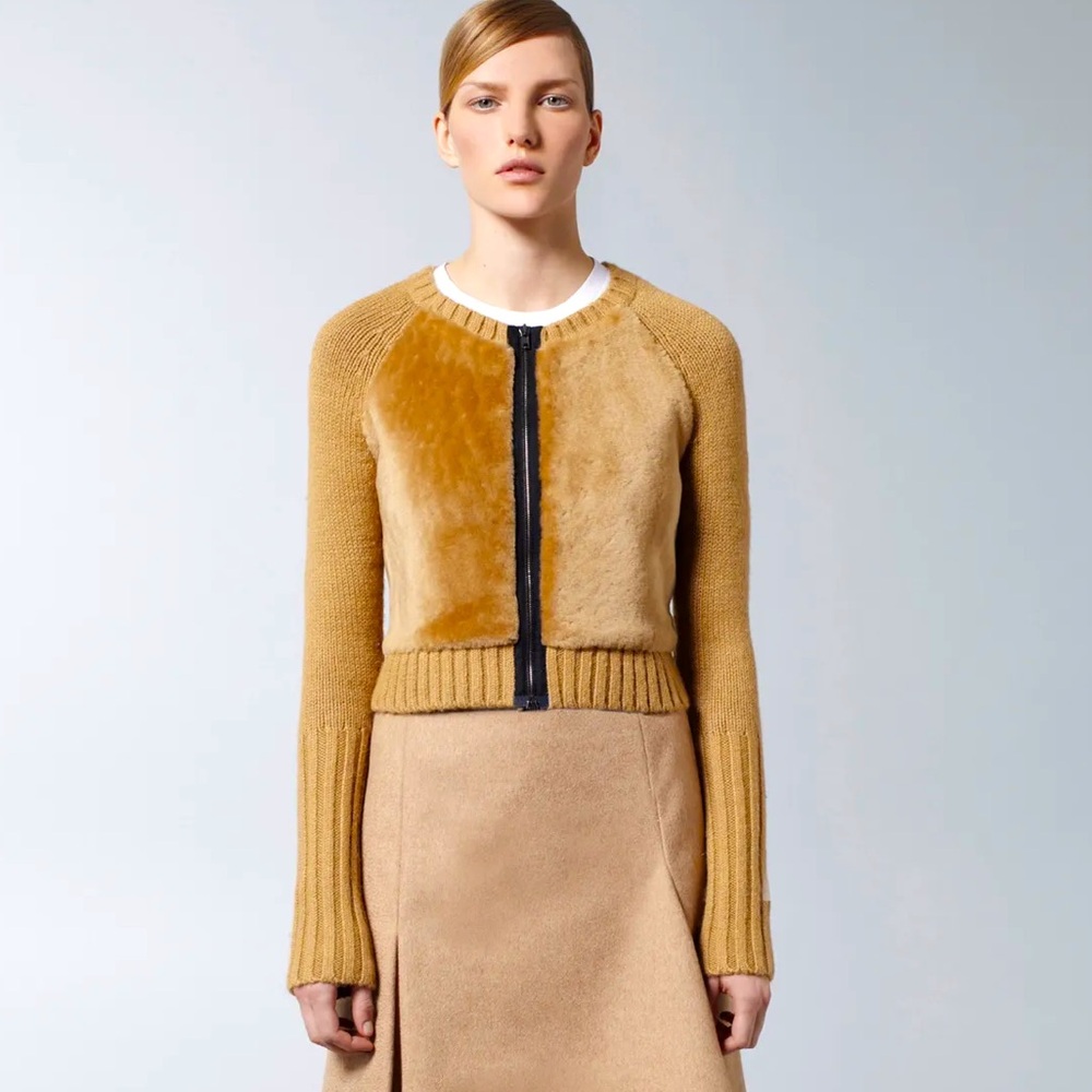 Reed Krakoff Alpaca Crew Neck Sweater cardigan 🔥Runway Vogue show🔥origin Spain